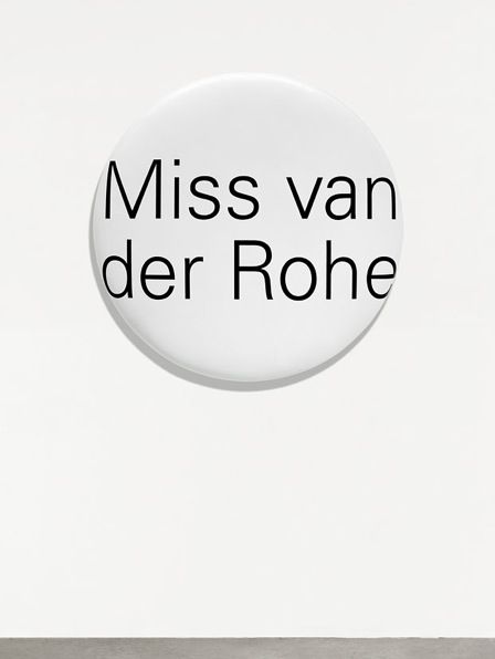 Representation of Portrait Grandeur Nature (Miss van der Rohe)